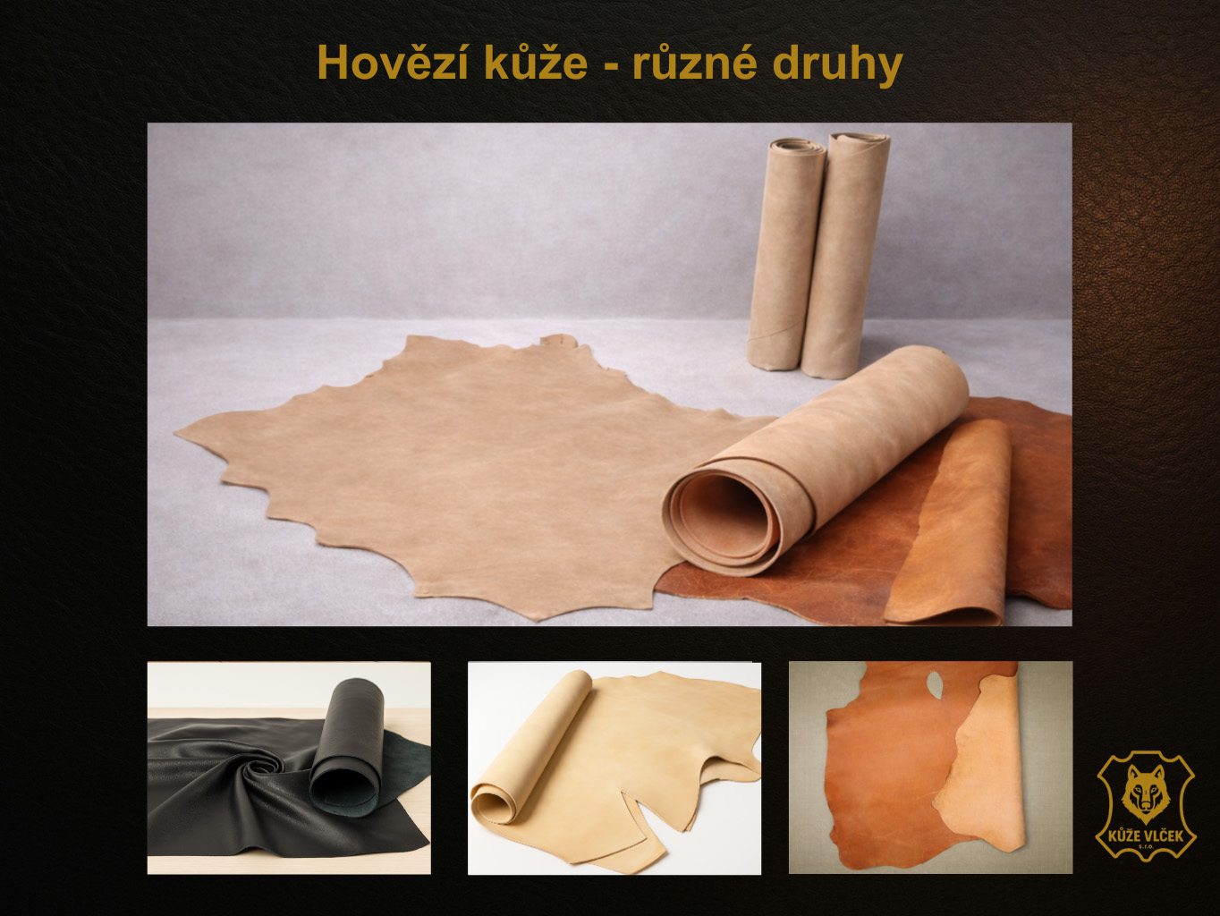 Výběr hovězích kůží